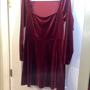 Old Navy Velvet Red Mini Dress